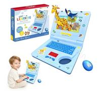 Jouet Ordinateur Portable Enfant,avec Lumières et musicaux Effets (Bleu) | Ordinateur Éducatif Enfant,Clavier ABC Jeux Éducatifs,Cadeau Enfant de 2 Ans à 5 Ans