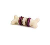 PetSafe - Jouet pour Chien Busy Buddy Bristle Bone (M), Jouet Dentaire avec Friandise - Brosse à Dents pour Chien