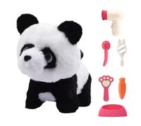Jouet Panda Interactif - Animal En Peluche Qui Marche, Jouet En Peluche Sonore | Panda En Peluch Électronique Avec Mouvement Et Sons, Compagnon D'activité Éducative Douce À Partir De 3 Ans Pour