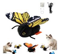 Jouet papillon intelligent à détection intelligente pour chat, jouet | Jouet interactif en forme de papillon pour chat, mouvement réaliste des ailes encourage le harcèlement