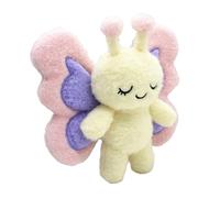 Jouet Papillon Mordant - Grande en Velours de 19 cm - Hochet sensoriel Doux - Figurine en Tissu Doux - Jouet sûr pour Enfant - Peluche Papillon Portable pour, garçons