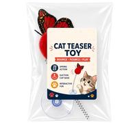 Jouet papillon pour chat avec ventouse | Bâtonnet pour chat pour stimuler, occuper l'esprit mental, lutter contre l'ennui, pour le plaisir et l'exercice quotidien