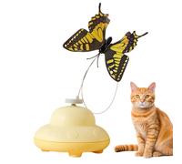 Jouet Papillon pour Chat - Jouet Électrique Interactif pour Chat - Accessoires pour Animaux Exercise Escarade Grattage Stimulation Maison Voyage Jeu Intérieur Extérieur Interaction