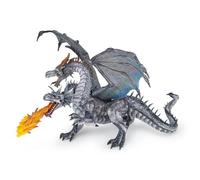 Jouet - Papo - Dragon deux têtes argenté - Pour Enfant de 3 ans à 10 ans