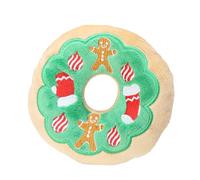 Jouet parlant pour chien - Peluche couineuse interactive - de 17 | 8 cm avec voix - Tissu de vacances pour - Figurine en d'épices de style festif - Cadeau pour chiot contre l'ennui
