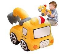 Jouet pelleteuse rempli | Jouet de construction en peluche | Pelle en peluche câline | Jouet de construction câlin, jouet de pelleteuse en peluche, jouets en peluche