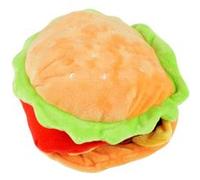 Love Story, Jouet Peluche de Fouille Hamburger Polyester D16,5 x H9 cm