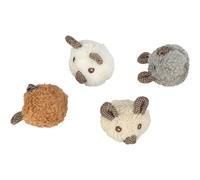 Jouet peluche ours pour chat Trixie Multicolore 8 cm