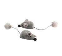 Jouet peluche pour chat avec queue drôle Duvoplus Cushy (2x3) Gris 16,5x5x4 cm
