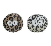 Jouet peluche pour chat balle avec yeux Trixie (x2) Beige 5,5 cm