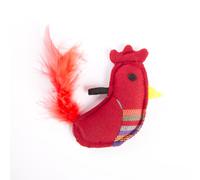 Jouet peluche pour chat coq Martin Sellier Rouge TU