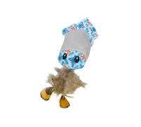 Jouet peluche pour chat pieuvre avec herbe Nobby Pet Bleu 12 cm