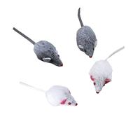 Jouet peluche pour chat souris poil court Nobby Pet Gris 5 cm
