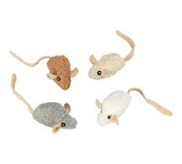 Jouet peluche pour chat Trixie Souris Multicolore 18 cm
