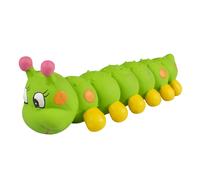Jouet peluche pour chien chenille en latex Duvoplus Vert 27x8,5x8 cm