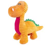 Jouet peluche pour chien dino en corduroy Duvoplus Triceratops Vert 34x17x18 cm