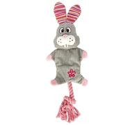Jouet peluche pour chien Dogman RabbePrassel Gris L