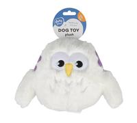 Jouet peluche pour chien hibou fleuriste Duvoplus Blanc 24x17x8 cm