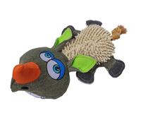 Jouet peluche pour chien hippopotame canvas Duvoplus Multicolore 27x16x11 cm