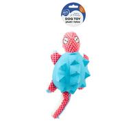 Jouet peluche pour chien tatou en latex Duvoplus Bleu 34x14x8,5 cm