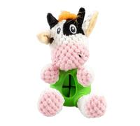 Jouet peluche pour chien vache distributeur en caoutchouc Duvoplus Multicolore 14x10x10 cm