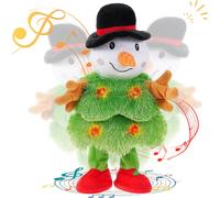 Jouet peluche sapin de Noël électrique, jouet sapin de Noël chantant et dansant, 10 chansons, apprendre à parler, peluche musicale de Noël
