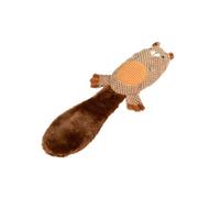 Jouet Peluche Sonore pour Chien "Castor" 55cm Marron Marron G