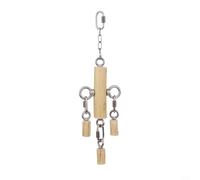 Jouet Pendu avec pour chaîne Acier Inoxydable Résistant Jouet(30cm) | Design pour balançoire rotative, mouvement multi-angles, garde les perroquets engagés et divertis