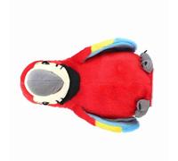 Jouet Perroquet Parlant électrique en Peluche, Mignon, pour L'éducation Précoce et L'apprentissage des Enfants, Tissu Confortable (Rouge)