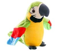 Jouet perroquet parlant en peluche vive, perroquet parlant interactif qui répète ce que vous avez dit, jouets électroniques pour oiseaux pour garçons et filles, fête d'anniversaire, jouet sans batt