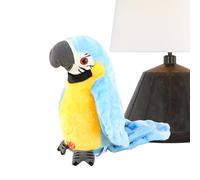 Jouet Perroquet Parlant | Peluche Enregistreuse - Perroquet Éducatif Dansant pour Apprentissage Verbal Jeu Sensoriel Anniversaire Voyage Garderie Extérieure