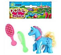 Jouet Petit Poney A Coiffer Peigne Et Brosse Multicolore G