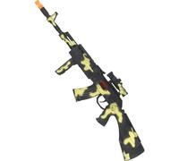 Jouet Pistolet Soldat Armée Camouflage des Étincelles Son Trigger Plastique 59cm