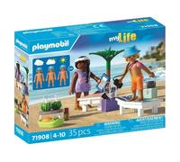 Jouet - PLAYMOBIL - 71908 - Couple vacanciers - Plage - Transats