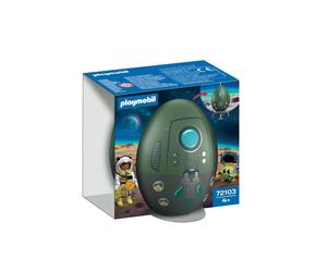 Jouet PLAYMOBIL 72103 Œuf 2-en-1 Mission Espace astronaute, alien, 39 pièces jaune