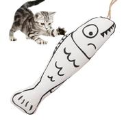 Jouet Poisson Chat,Jouet Poisson Chat | Poisson à l'à chat intéressant avec hochet - Jouet interactif résistant aux morsures pour chat, fournitures intéressantes pour animaux de compagnie, jouet à mâc