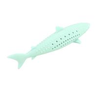 Jouet Poisson Herbe à Chat en Silicone, Jouet Molaire pour Chat, 15,5 cm | Silicone doux et durable, parfum d'herbe à chat captivant, stimulation naturelle de la chasse