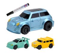 Jouet portable pour camion, détection de lignes dessinées, jouets pour camions, voitures avec stylo pour dessiner des lignes magiques, voiture de course, cadeau pour tout-petits, voitures guidées avec