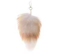 Jouet porte-clés imitation fourrure de renard pendentif e voiture téléphone chaîne suspendue à pendentif pour d ' anniversaire imitation fourrure de renard pour filles