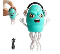 Jouet Poulpe Dansant, Capteur Automatique d'obstacles, Poulpe Rechargeable avec Lumières et Musique pour Temps sur Le Ventre Anniversaire Noël Filles Garçons Jeu de Berceau