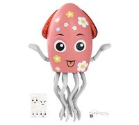 Jouet Poulpe, Peluche Électrique Dansante, Robot Dansant avec Lumières et Musique Activités d'apprentissage pour de 0 à 6 Ans Garçons Anniversaire École Maternelle Fête à la Maison
