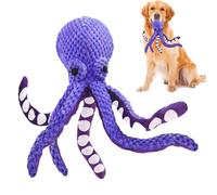 Jouet Poulpe pour Chien,Jouets pour Chiens en Peluche | Jeu Interactif De Dentition avec Son Couchant pour Piscine Intérieure Plage Et Temps De Jeu