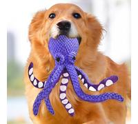 Jouet Poulpe pour Chien - Peluche Chien Octopus Jouet à Mordiller | Jeu Interactif De Dentition avec Son Couchant pour Piscine Intérieure Plage Et Temps De Jeu