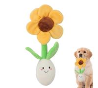 Jouet pour animaux de compagnie à alimentation lente - Jouet pour cacher | la nourriture pour animaux de compagnie - Jouet éducatif pour animaux de compagnie - Peluche tulipe qui mange lentement pour