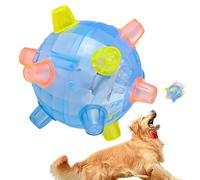 Jouet pour Animaux de Compagnie à Balle Gonflable à LED - Boule de sauteuse Interactive avec Son et lumière | Jouet de Balle de Mouvement drôle pour Chiens Chats, de Puzzle d'activité Brillante