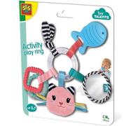 Jouet pour bébé - Anneau de jeu a activités - Katy le chat - Rose - Des 3 mois