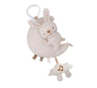 Jouet pour bébé avec cintre en peluche musicale - Installation facile - Mobile pour berceau - Jouet à suspendre pour le développement sensoriel - Coton bio - Mobile pour lit de bébé