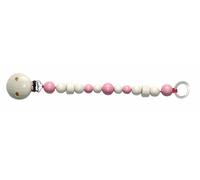 Jouet pour Bébé Chaîne de Tétine Doux Rose Bxlxh 35x20x210mm Neuf Tétine Nuckel