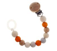 Jouet pour Bébé Chaîne de Tétine Nature Orange Bxlxh 30x21x210mm Neuf la Sucette