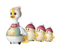 Jouet pour bébé Crawling Duck - Lampe éducative famille de canard, jouet sensoriel changeant de temps - Capacités motrices interactives - Jouet pour et filles - Jouet sensoriel précoce pour crabe
